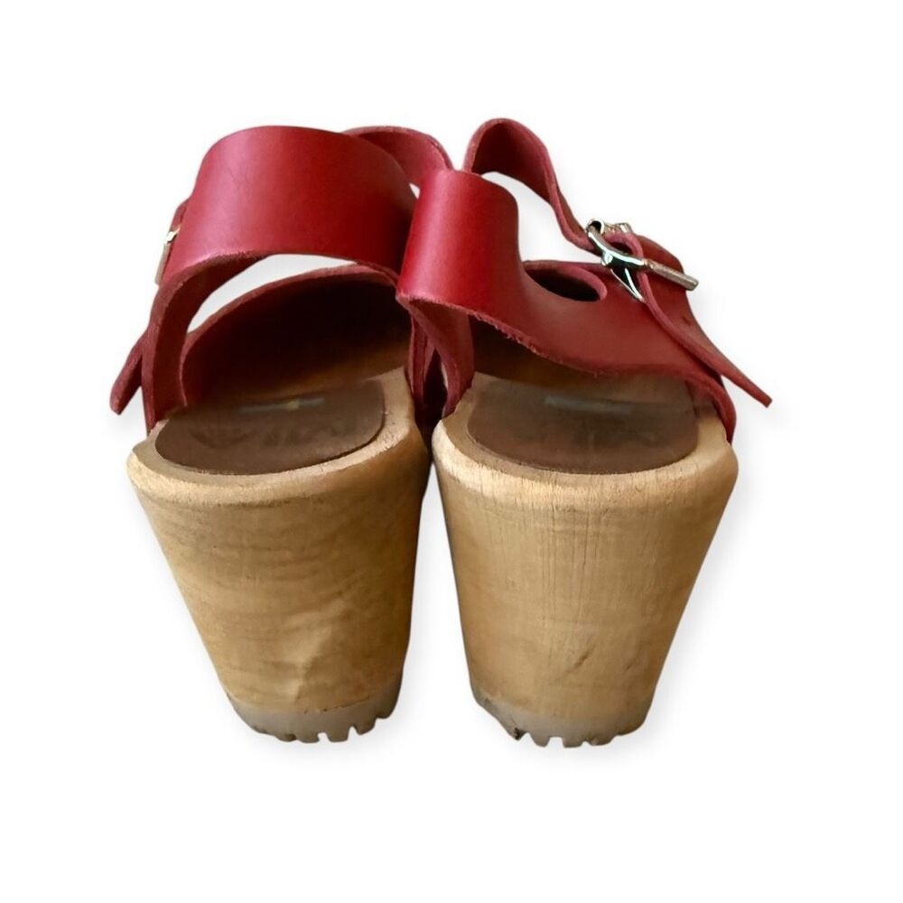 HTF MIA Swedish Abba Platform Clogs Size 6-6.5 - Picture 6 of 8